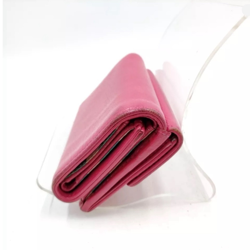 Chanel 3-F Lucky Umbrella Compact Leather Wallet Pink - Picture 3 of 9